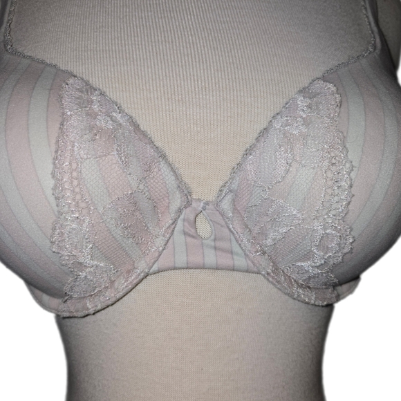 Victoria’s Secret Pushup Underwire Bra w/ Multi-Way Straps - Heritage Stripe 34C - Picture 3 of 7